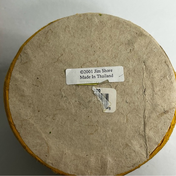 jim shore round cardboard hat boxes with lids folk art quilt pattern - Picture 6 of 10